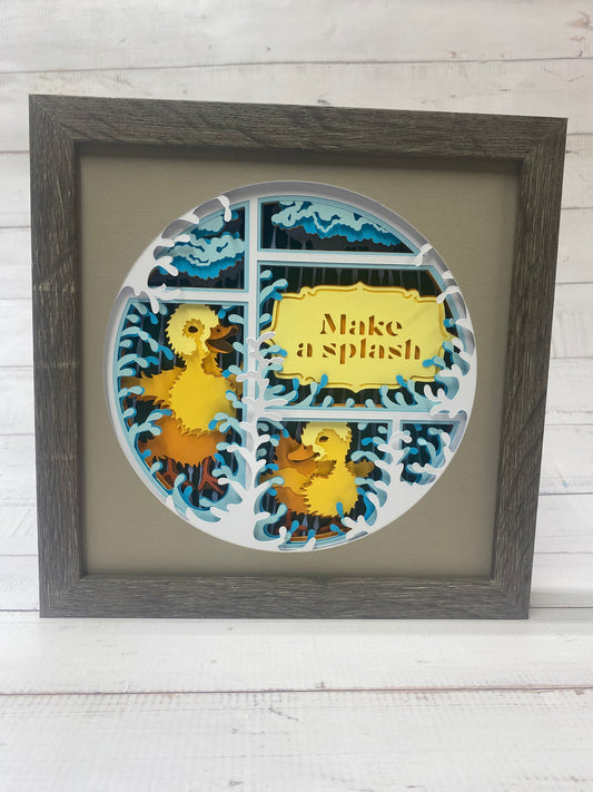 Make a Splash Shadow Box