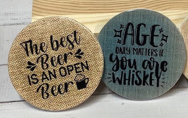 Beer/Wine Round Coasters