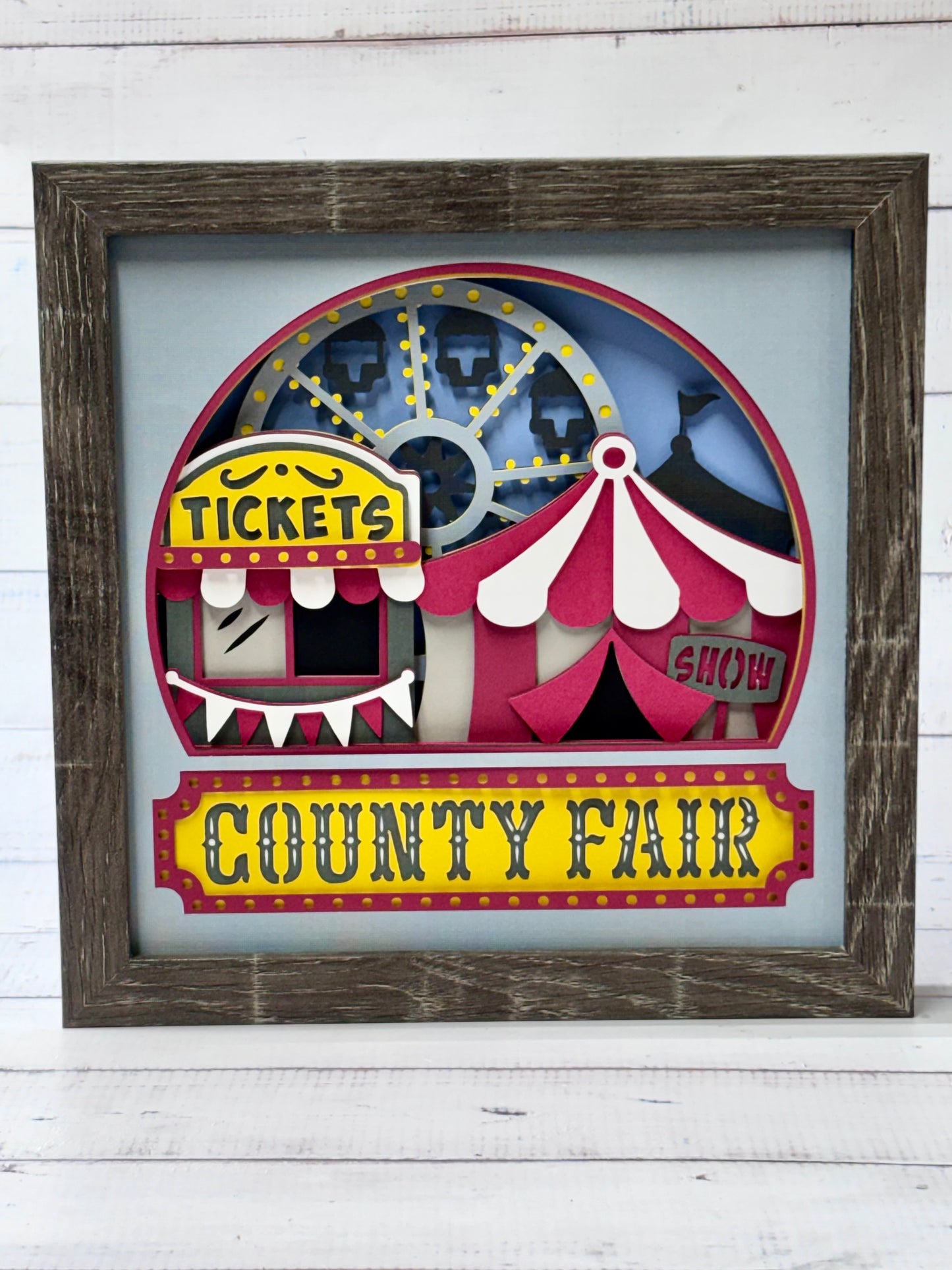 County Fair Shadow Box