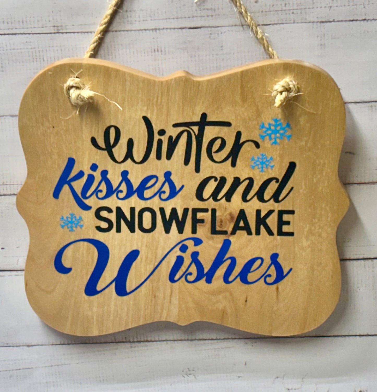 Small wooden signs