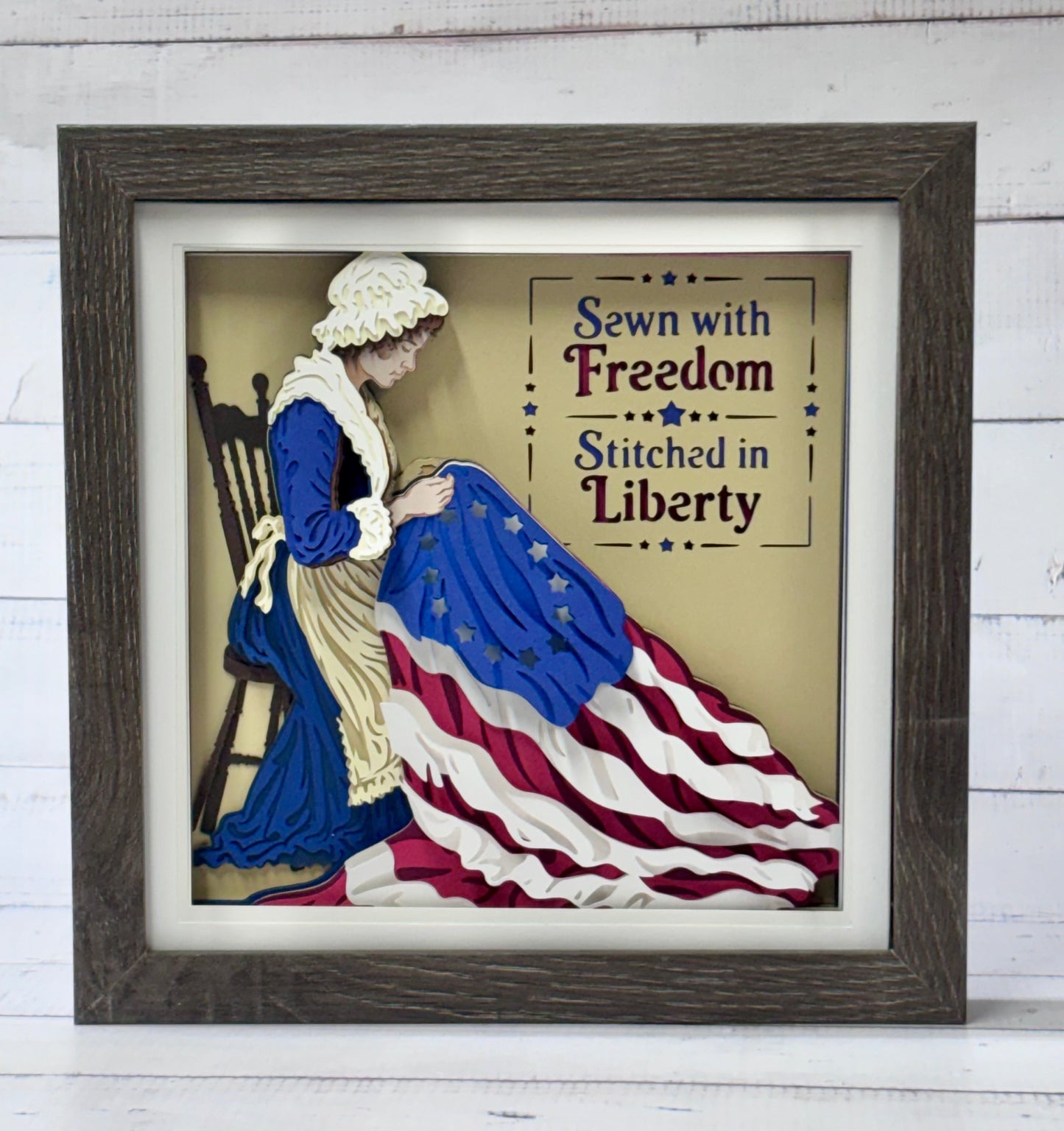 Betsy Ross Shadow Box
