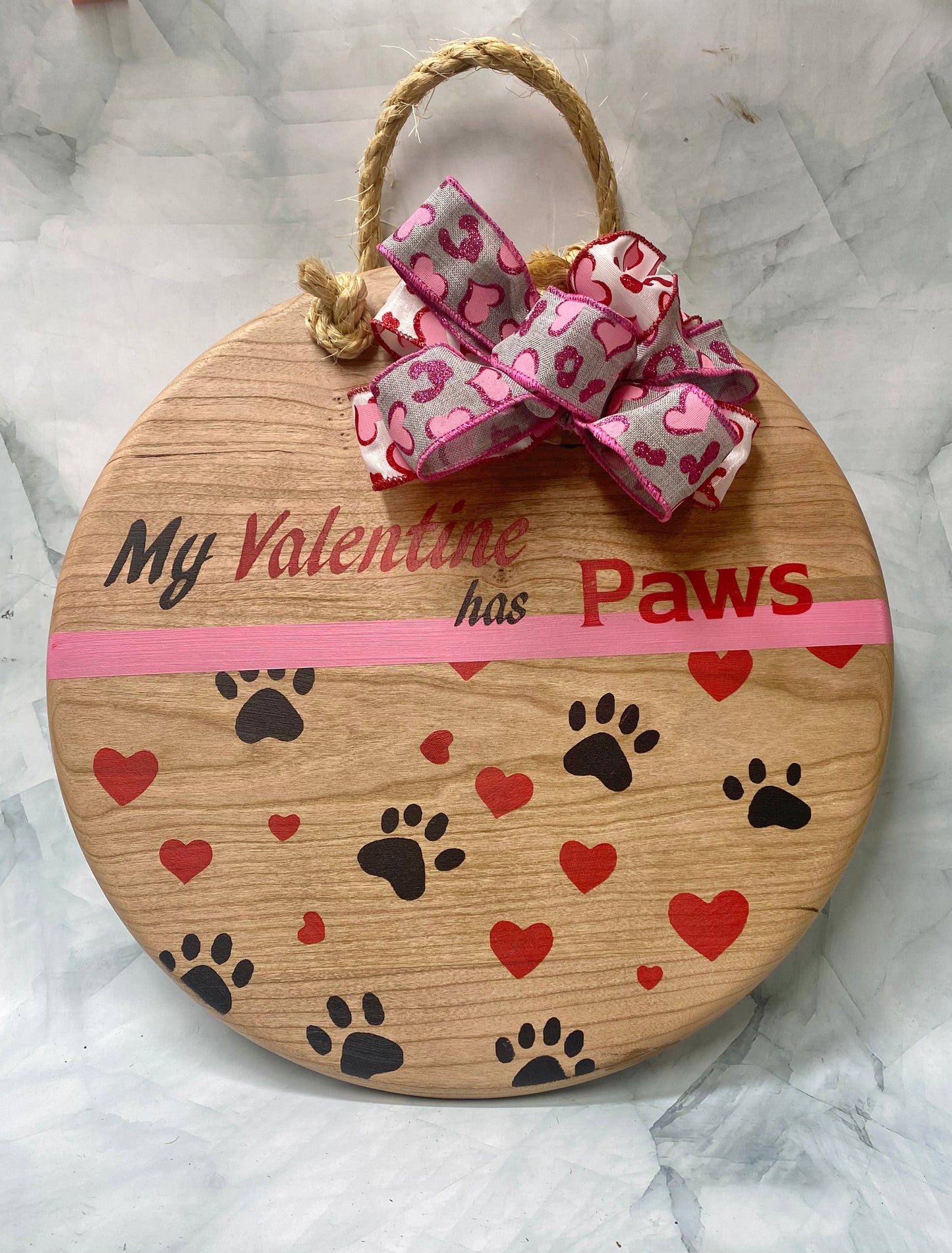 Wooden round door signs
