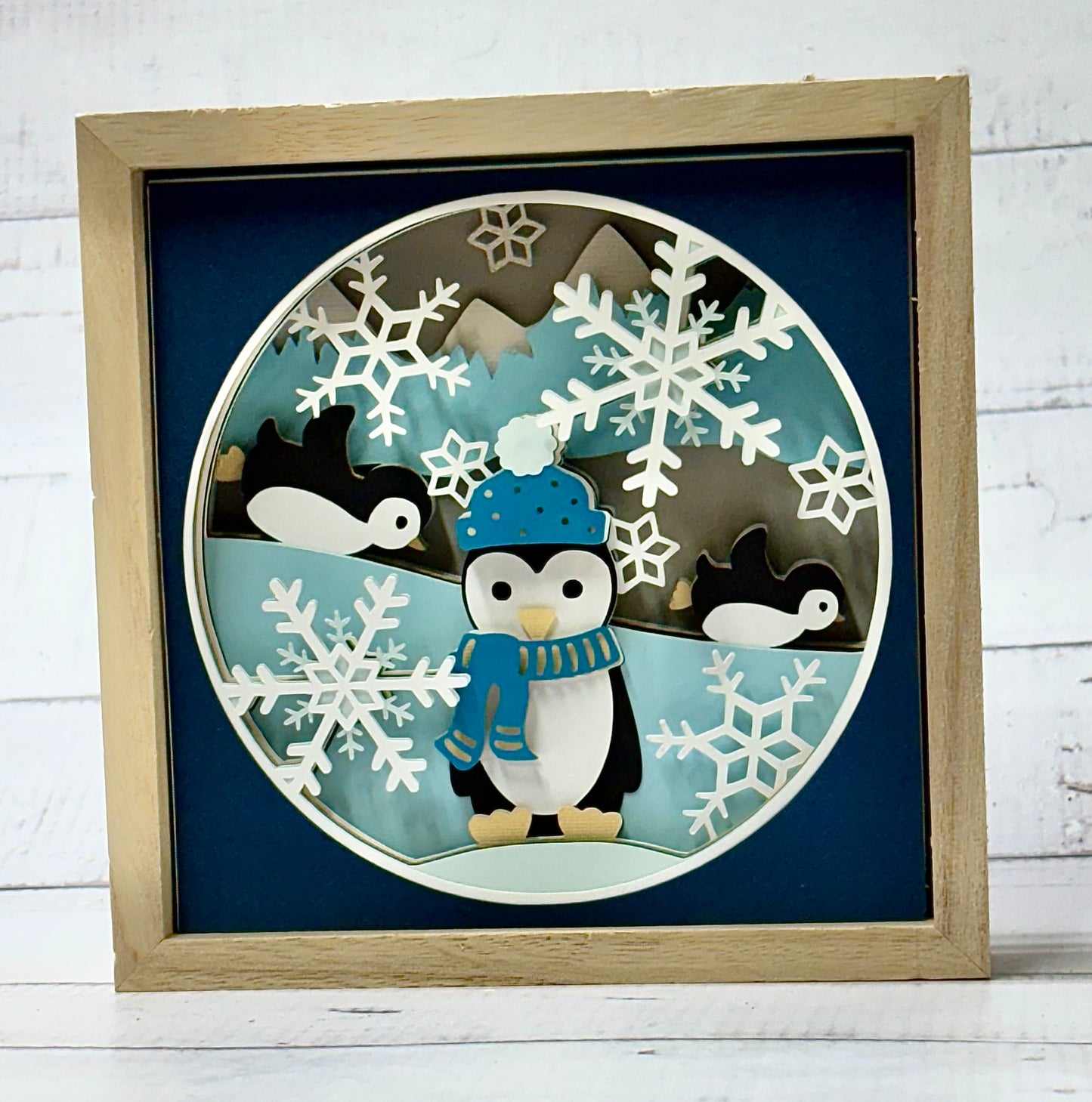 Penguin Shadow Box