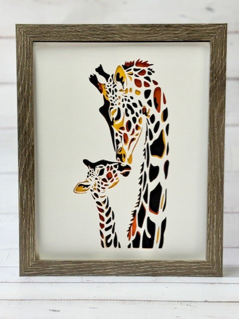 Giraffe Shadow box