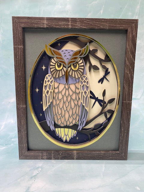 Owl Shadow Box