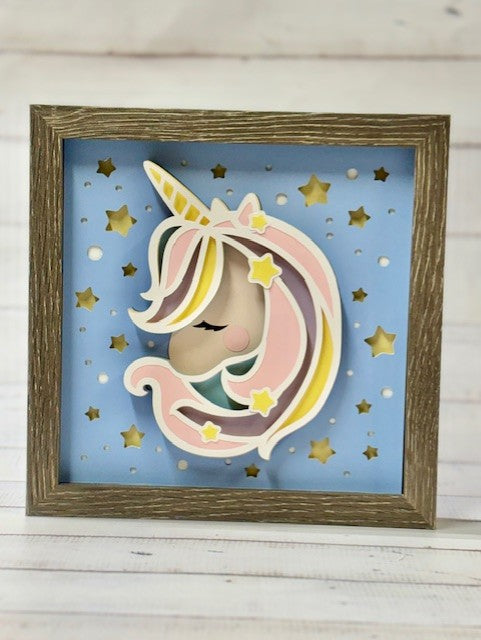 Unicorn Shadow Box