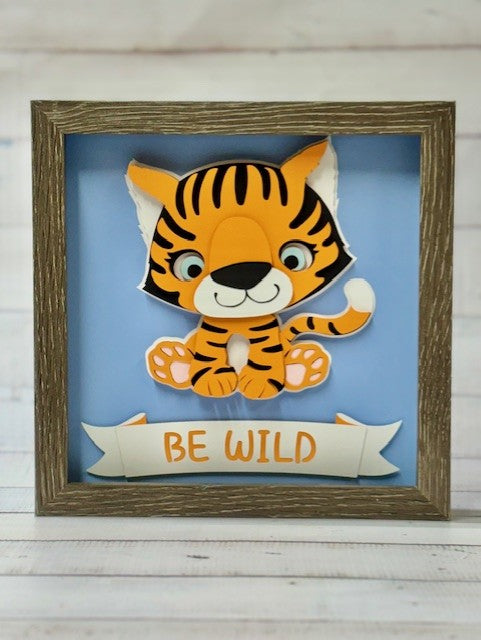 Baby Tiger Shadow Box