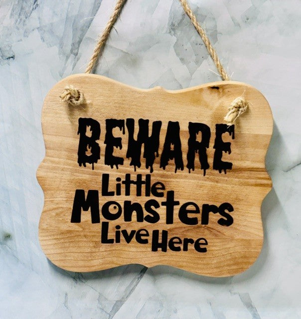 Small wooden signs
