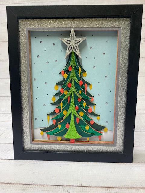 Christmas Tree Shadow Box