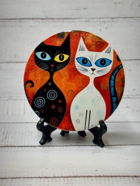 Cat Round Coasters