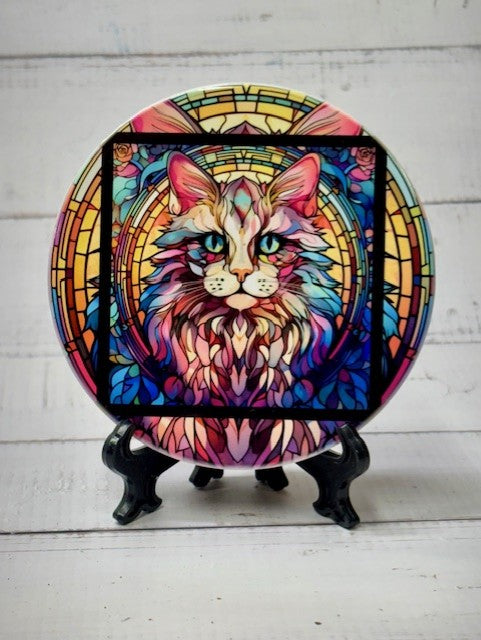 Cat Round Coasters
