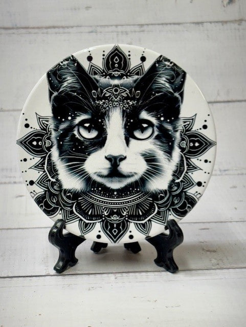 Cat Round Coasters