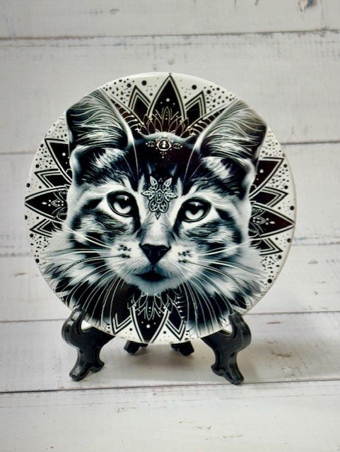 Cat Round Coasters