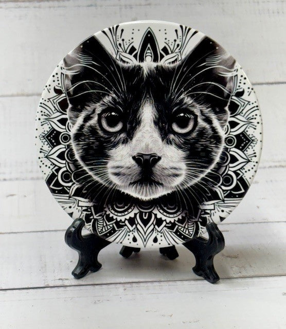 Cat Round Coasters