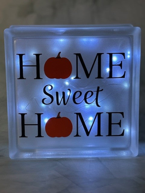 Large Lighted Glass Block