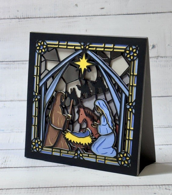 Nativity Tent Card
