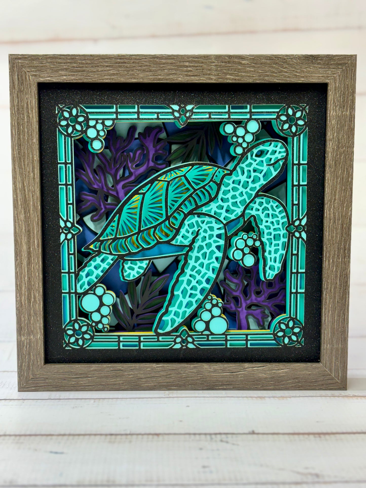 Stained Glass Sea Turtle