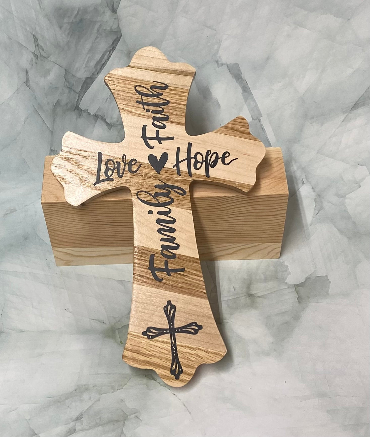 Cross Customized Wooden cross – Custom Heartfelt Designs
