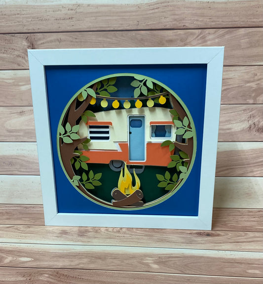 Camper Shadow Box