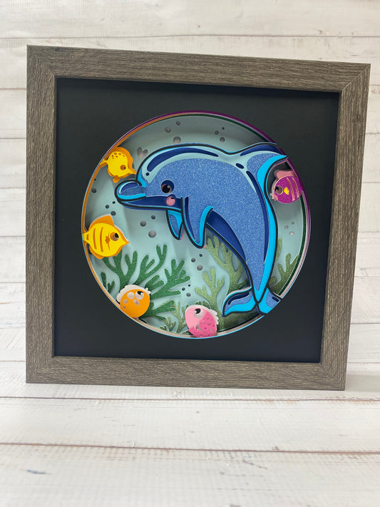 Dolphin Shadow Box