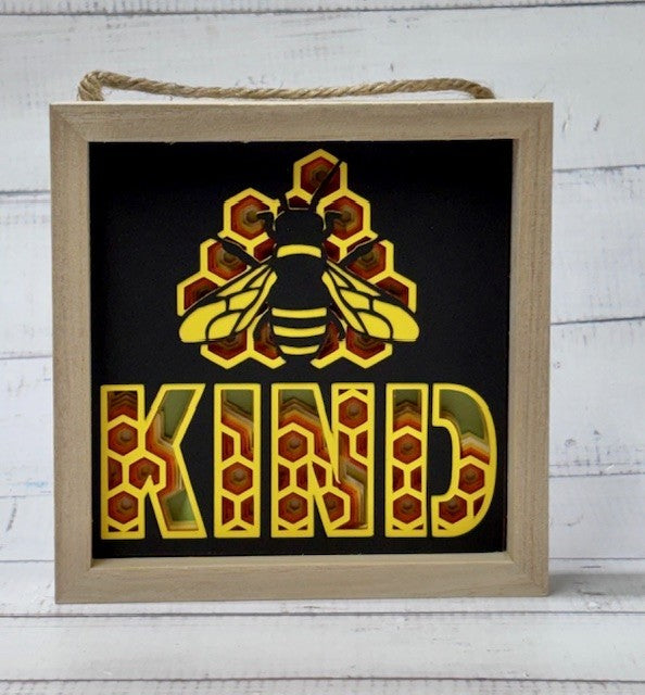 Bee Kind Shadow Box