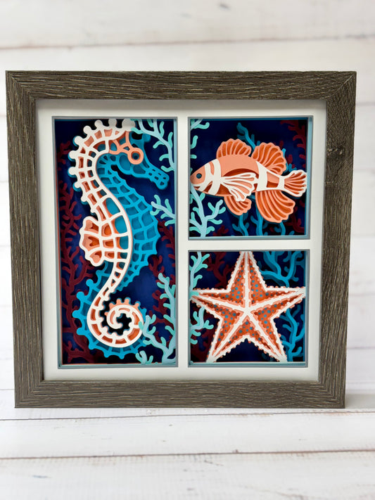 Seahorse Shadow Box