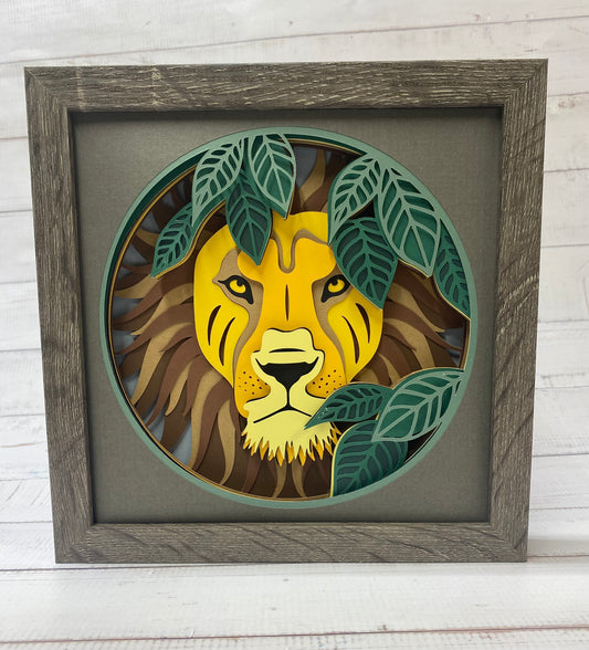 Lion Shadow Box