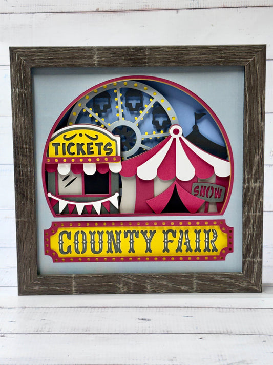 County Fair Shadow Box