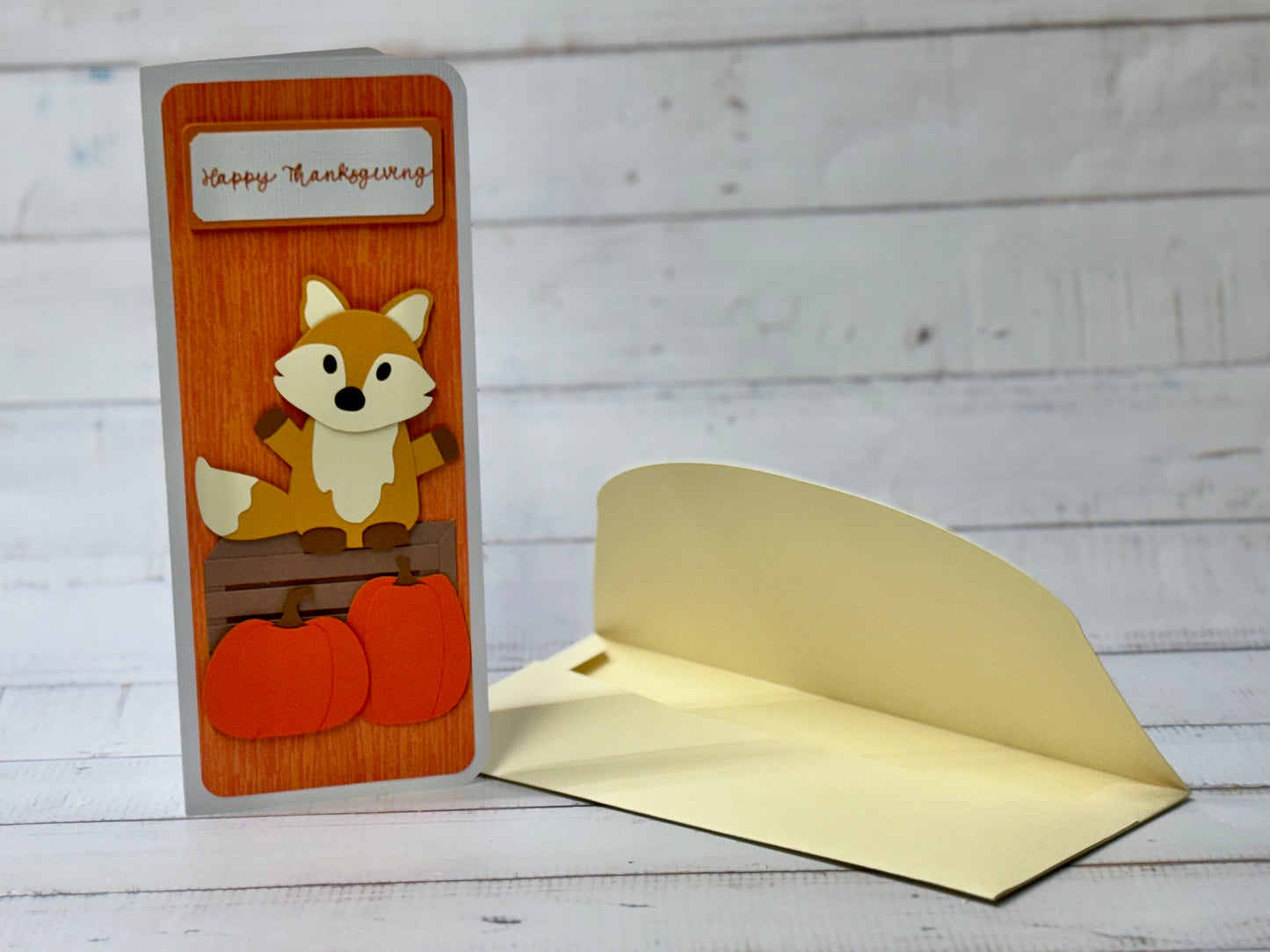 Thanksgiving Fox Card