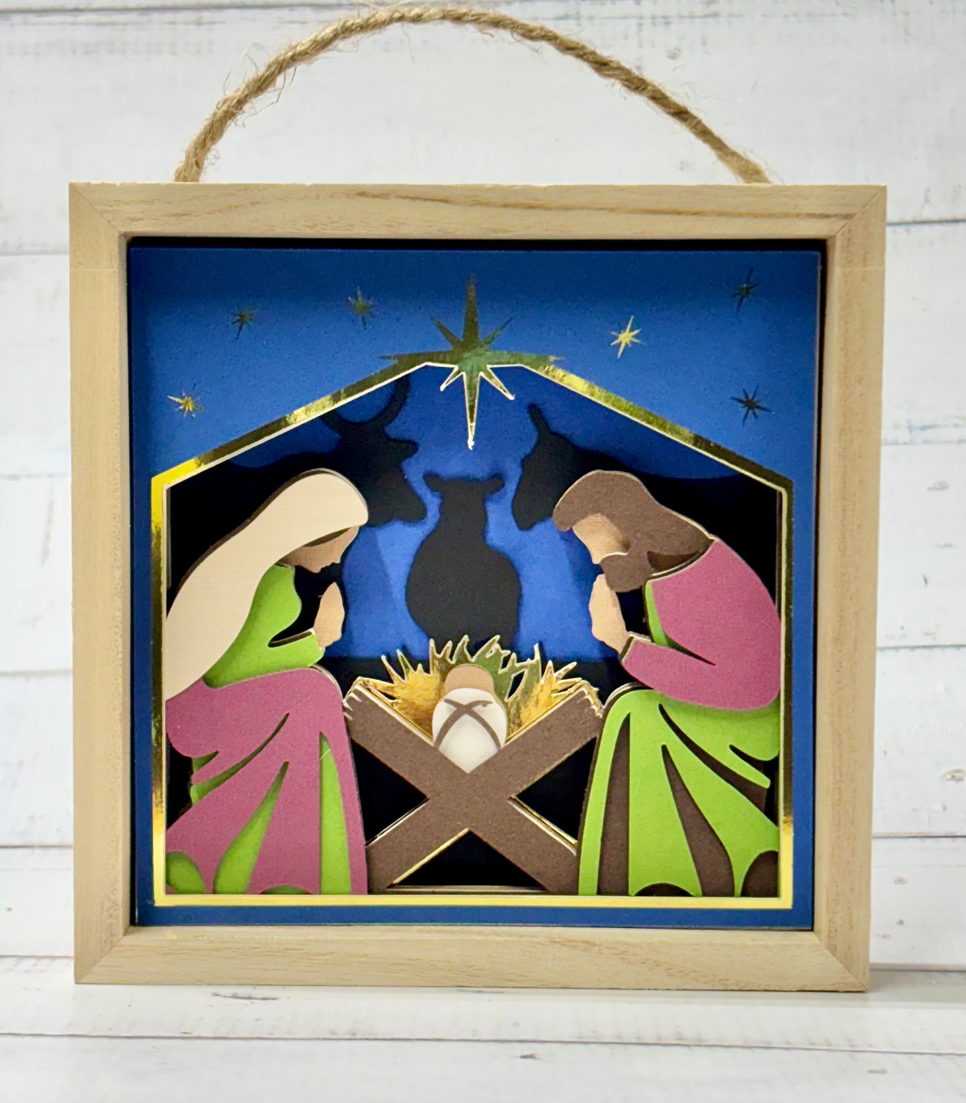 Nativity Box Nativity Shadow Box – Custom Heartfelt Designs