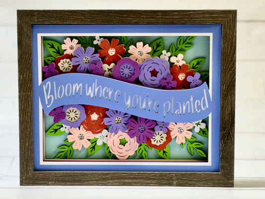 Bloom Where You’re Planted Shadow Box