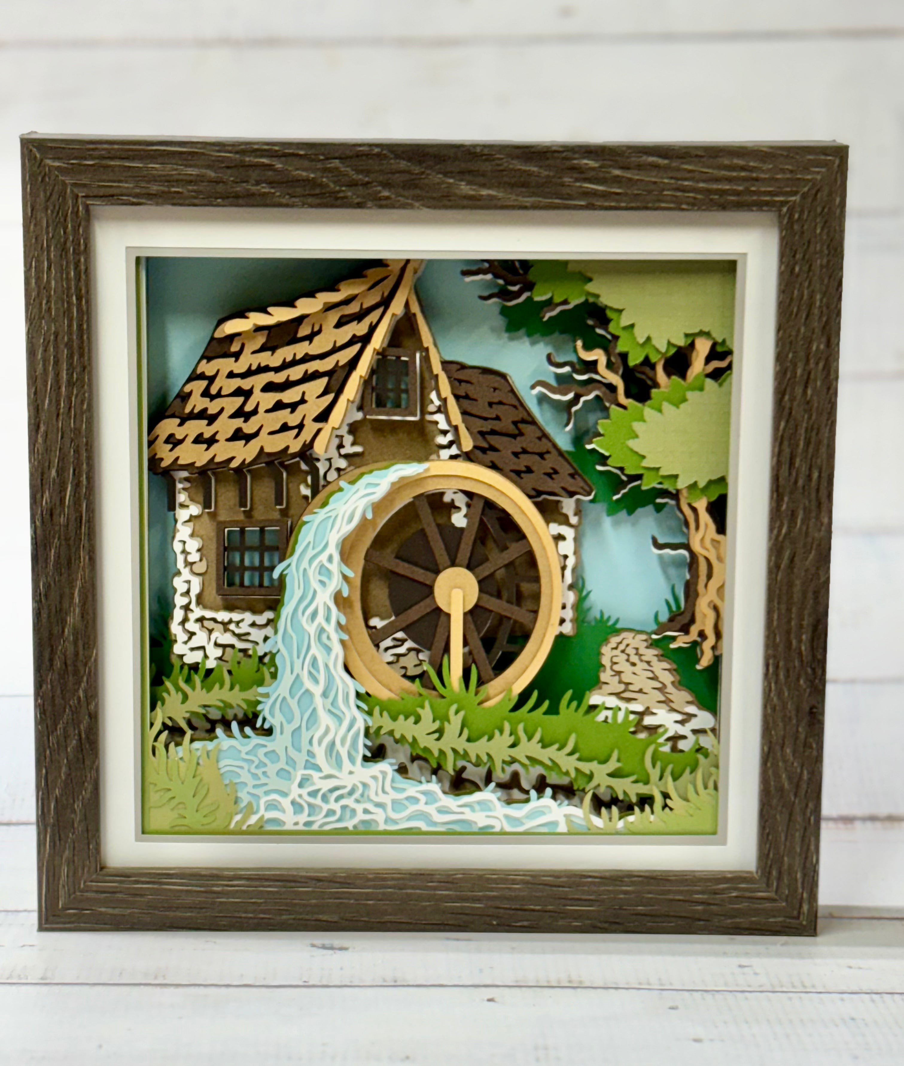 Watermill Shadow Box – Custom Heartfelt Designs