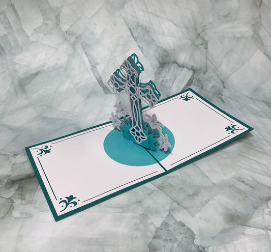 Cross pop up card