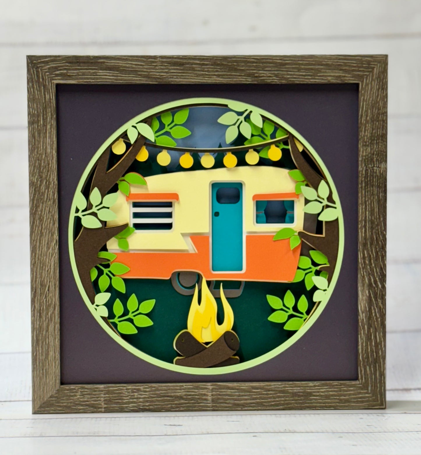 Camper Shadow Box