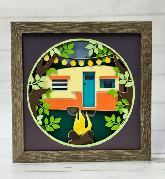 Camper Shadow Box