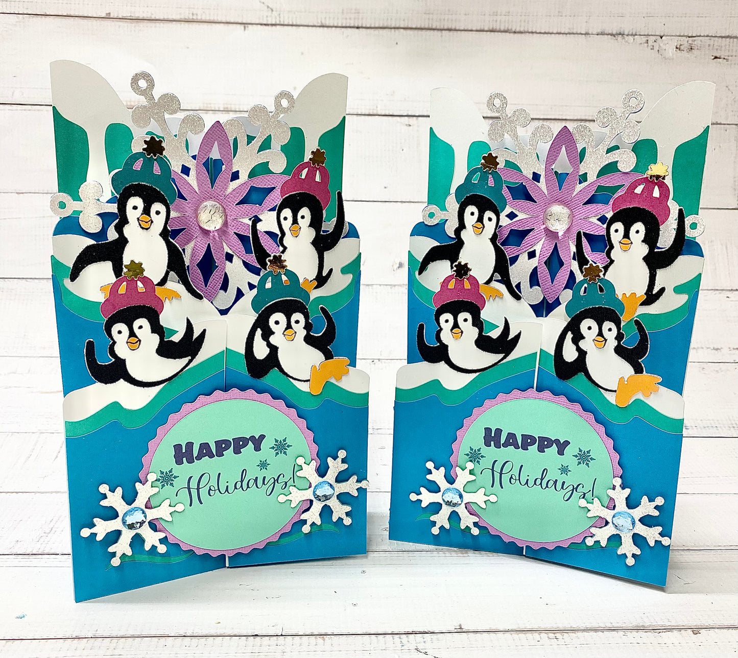 Penguin Cascade Card