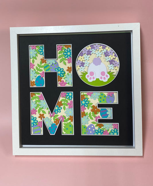 HOME Easter Shadow Box