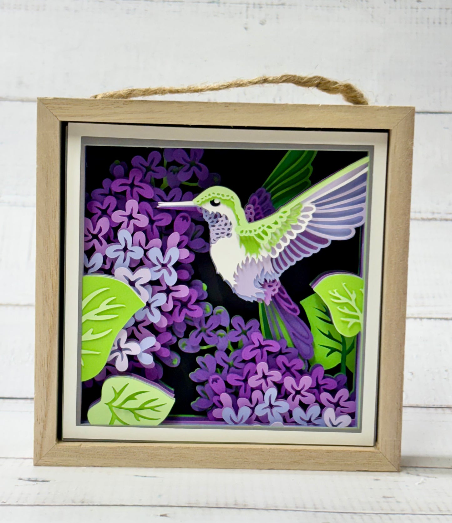 Hummingbird Shadow Box
