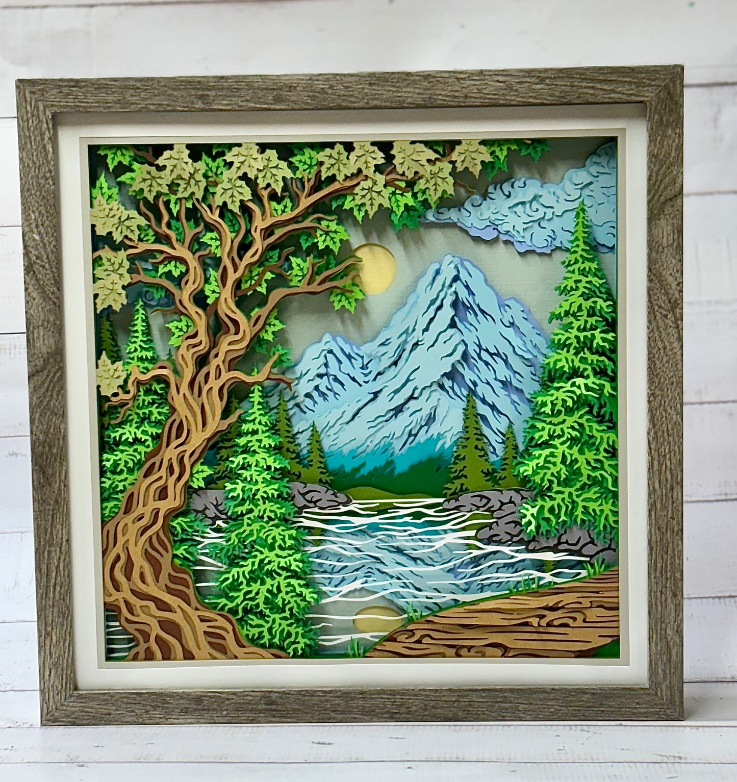 Mountain View Shadow Box