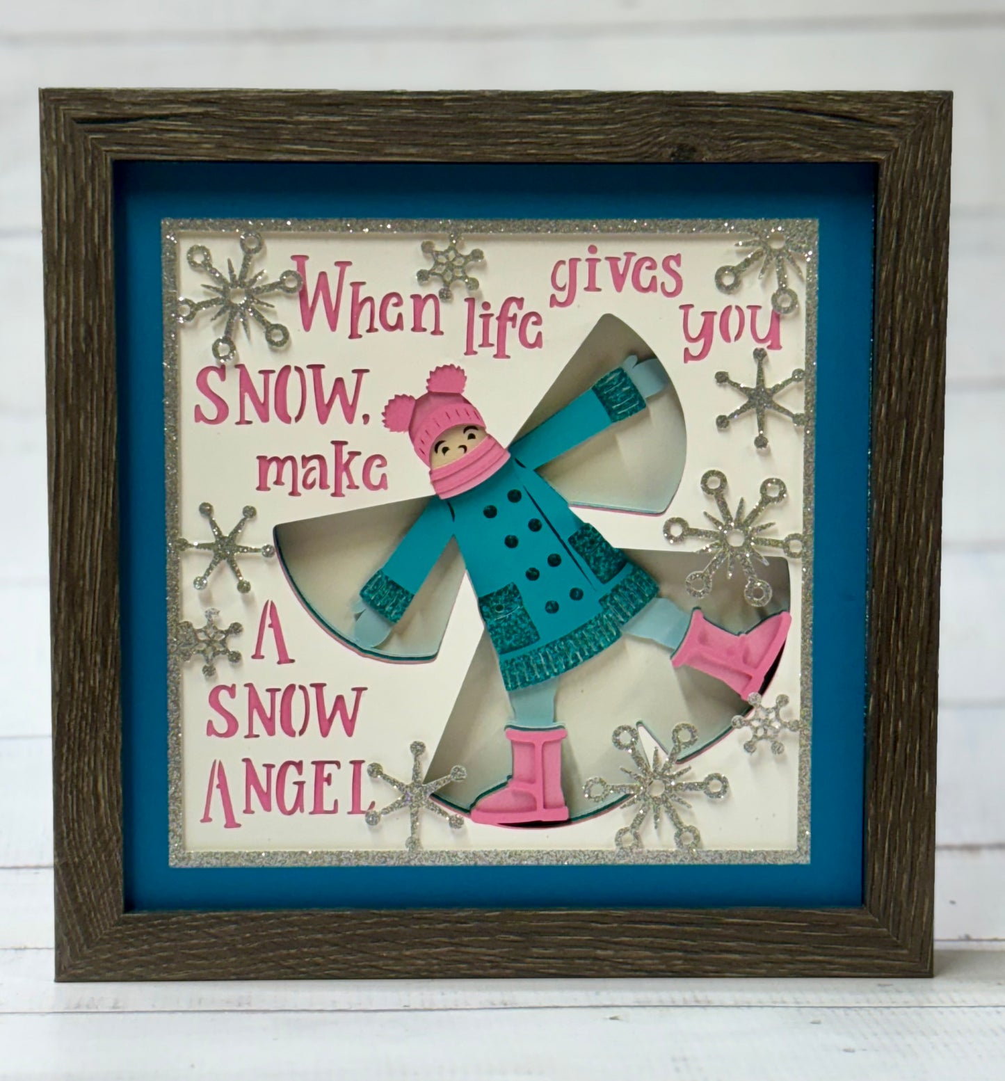 Snow Angel Shadow Box