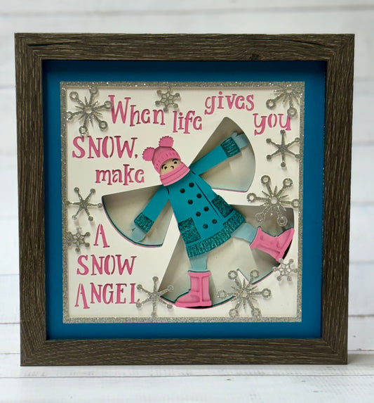 Snow Angel Shadow Box