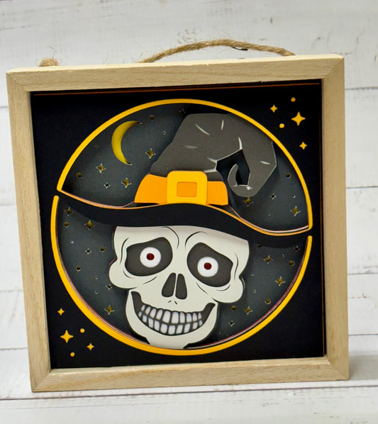 Happy Skull Shadow Box
