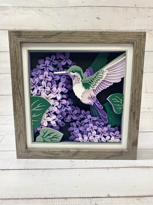 Hummingbird Shadow Box