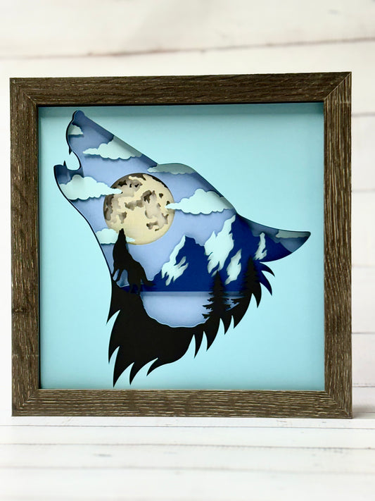 Howling Wolf Shadow Box