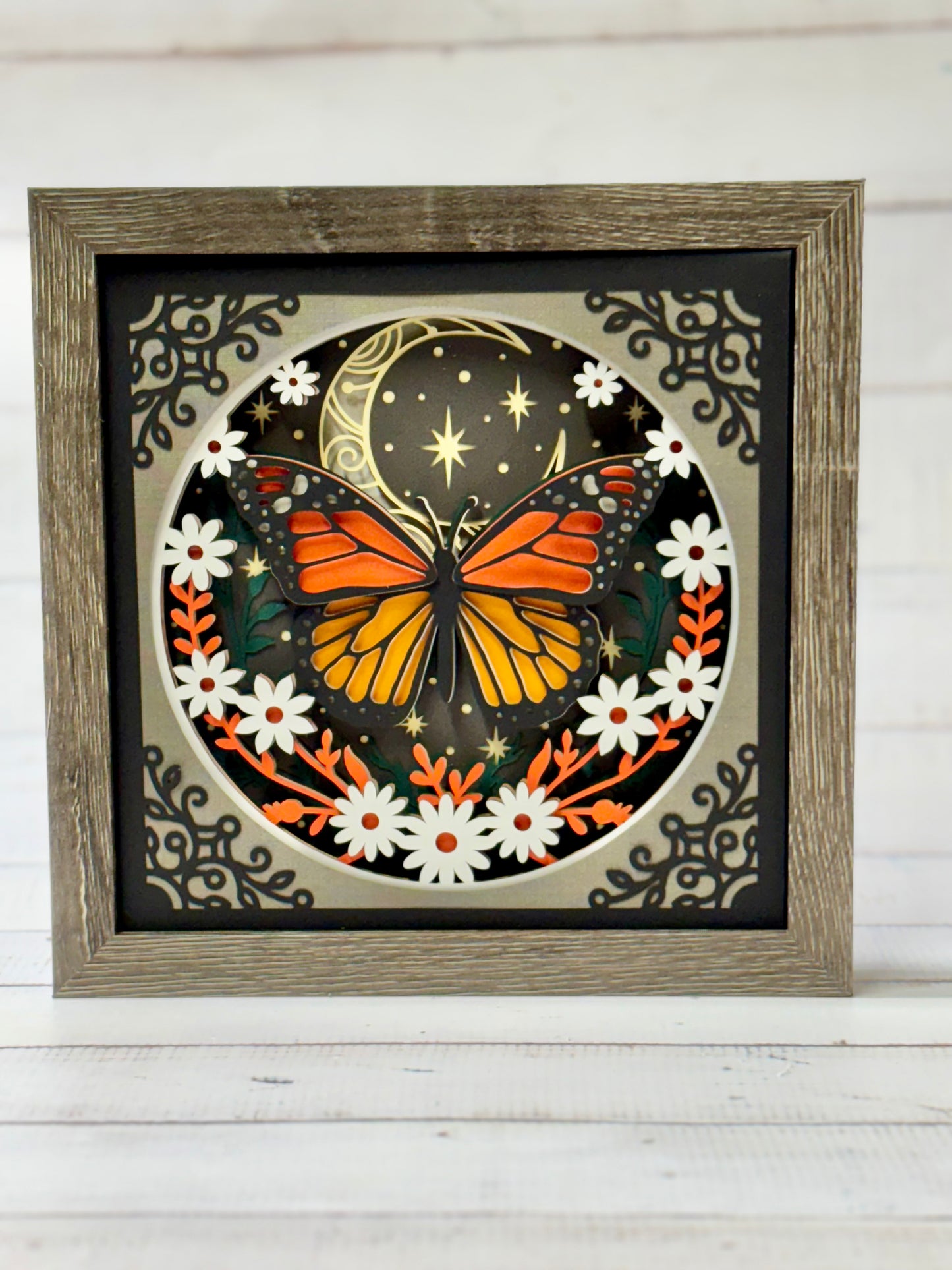 Gothic Butterfly Shadow Box