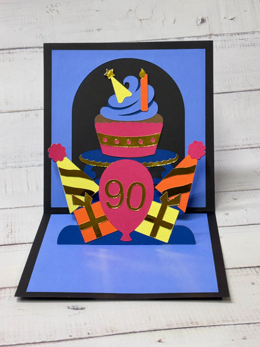 Cupcake Pop Up Birthday Card
