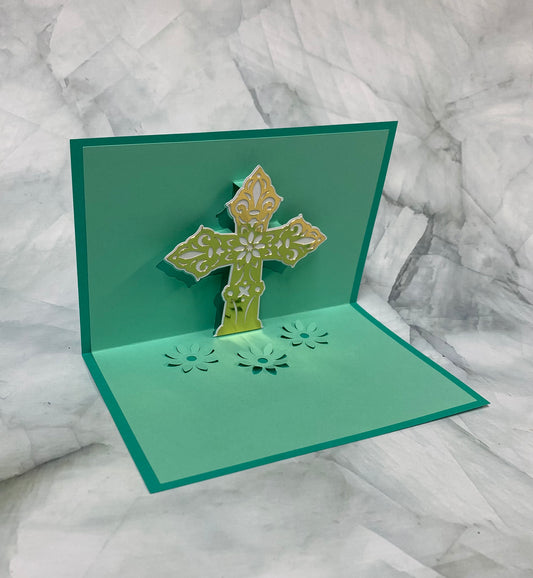 Cross pop up card