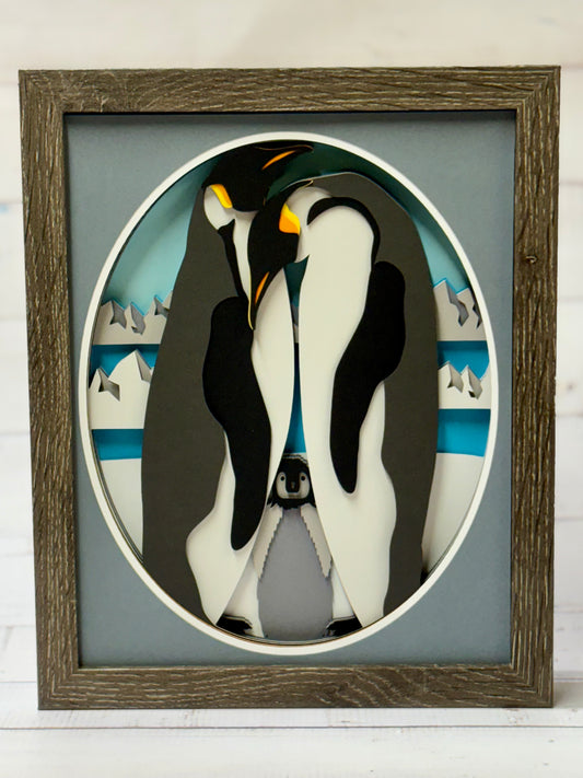 Penguin Shadow Box