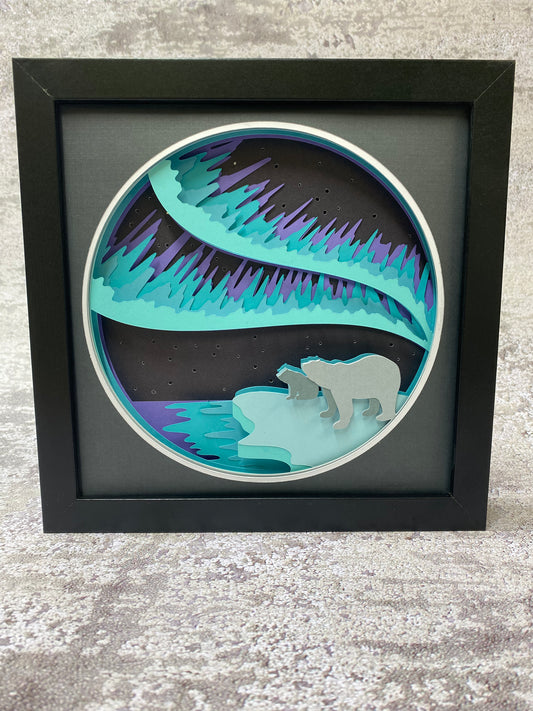 Northern Lights Shadow Box