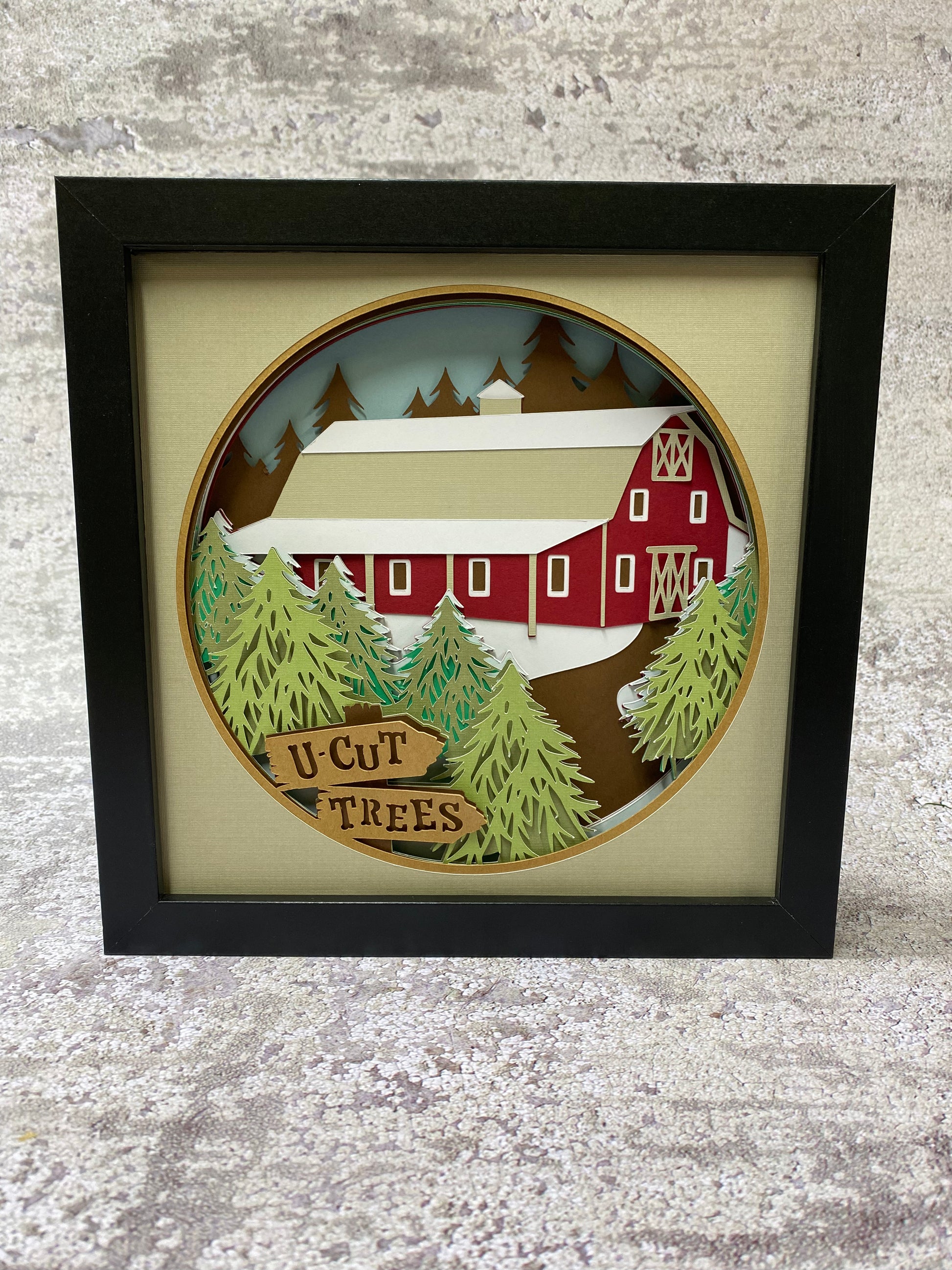 Shadow Box Tree U-Cut Trees Shadow Box – Custom Heartfelt Designs